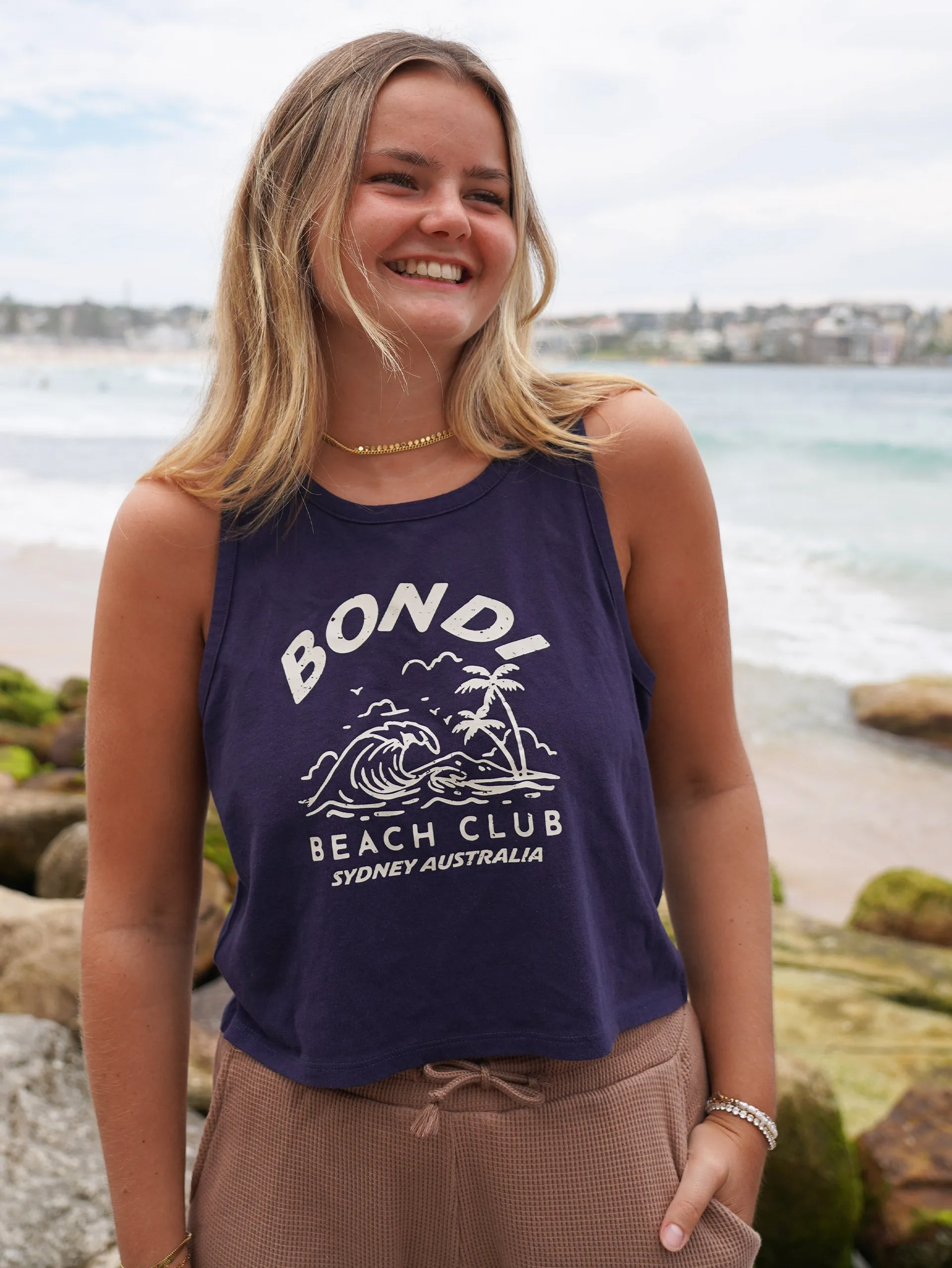 Women's Shore Tank (Navy)