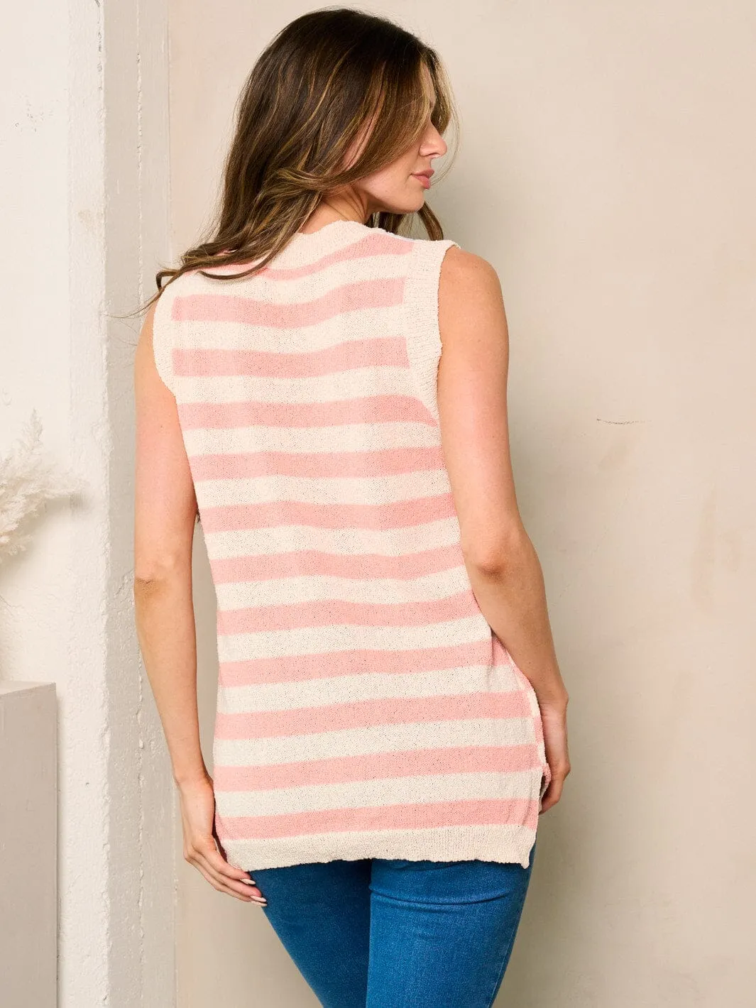WOMEN'S SLEEVELESS AMERICAN FLAG PRINT TANK TOP
