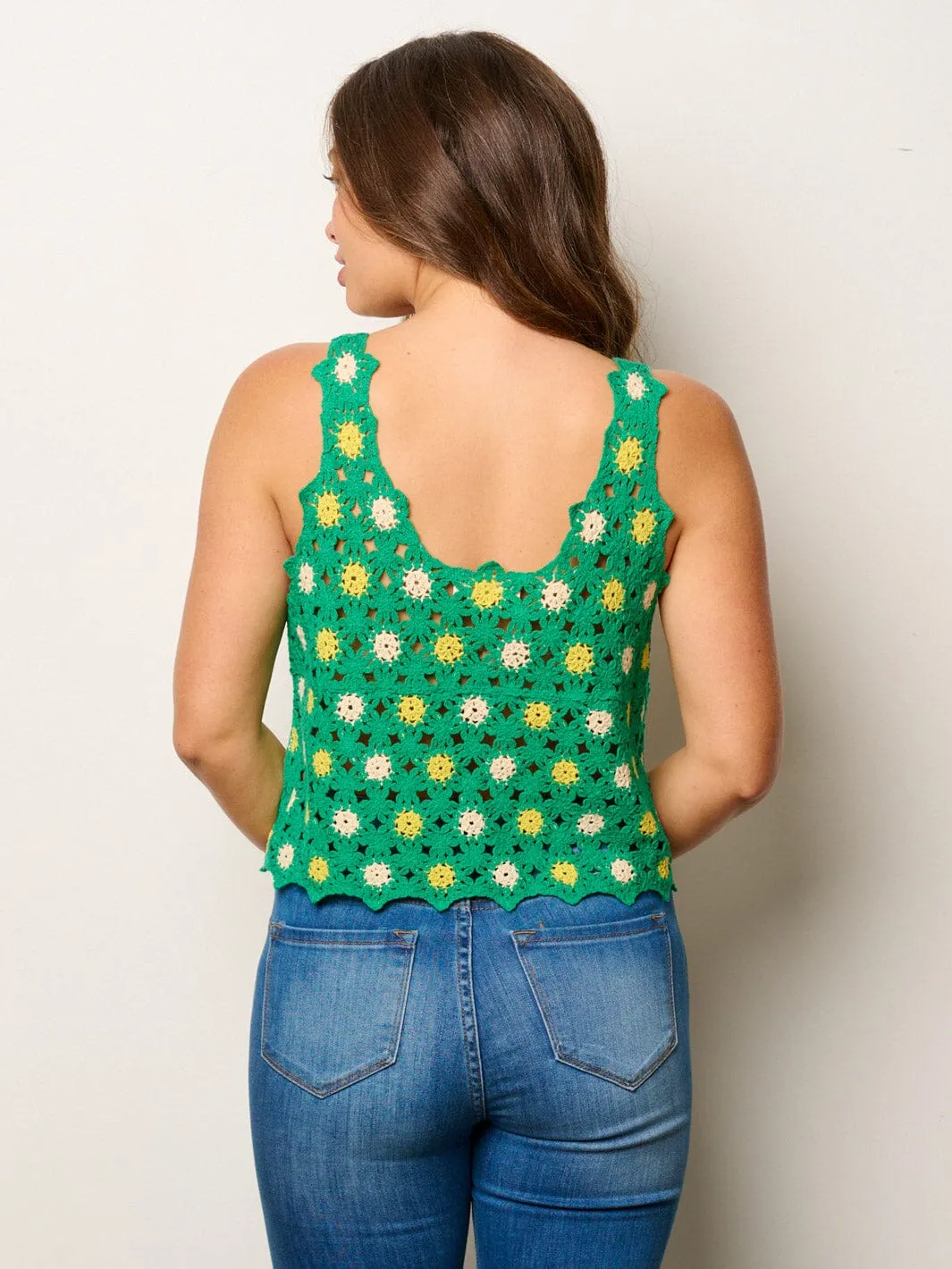 WOMEN'S SLEEVELESS KNITTED TANK TOP