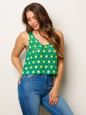 WOMEN'S SLEEVELESS KNITTED TANK TOP