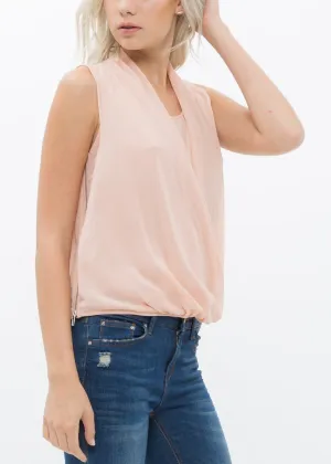 Women's Surplice Sleeveless Blouse