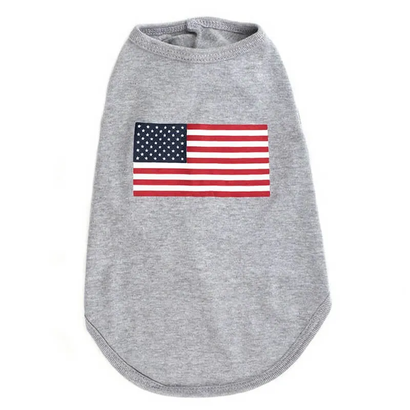 Worthy Dog Tee American Flag