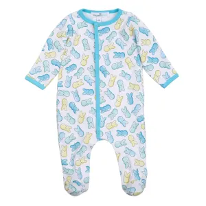 Zipper Footie | Blue Peep-tastic!