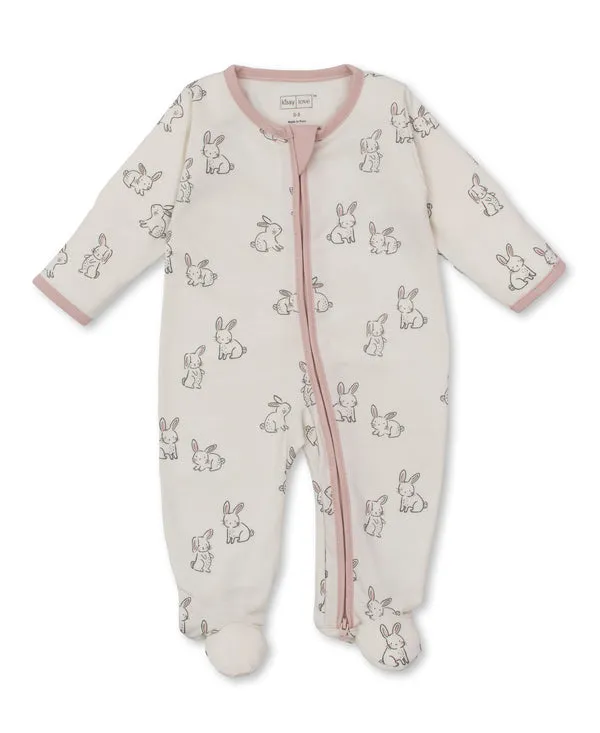 Zipper Footie | Pink Bunny Buddies