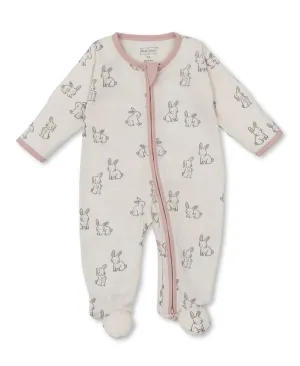 Zipper Footie | Pink Bunny Buddies